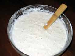 A Bowl of Bubbly Sourdough Starter, Ready to Make Wonderful San Francisco Sourdough Bread